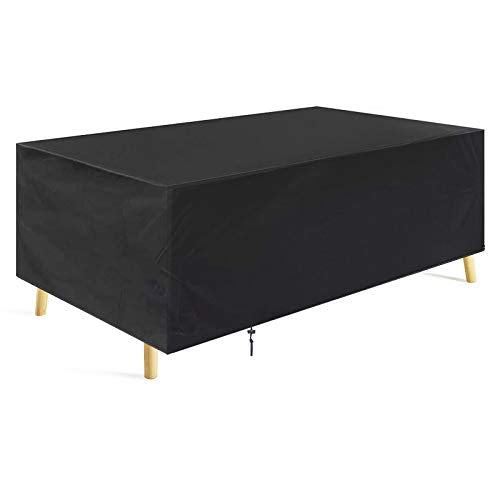Lyneun Copertura per Mobili da Giardino, Copertura Tavolo Esterno 210D Oxford Stoffa, Copritavolo Protettiva Impermeabile per Tavolo, Sedia e Divano (180 * 120 * 74)