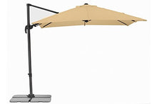 Schneider Premium - Ombrellone a piantana Rhodos Twist eco, ca. 270 x 270 cm, 8 pezzi, quadrato
