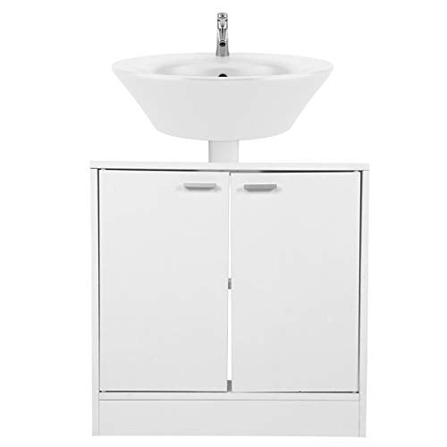 Zerone - Armadio da bagno sotto il lavandino, moderno lavabo mobiletto armadio armadio armadio bagno a doppia anta