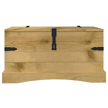 vidaXL Legno di Pino Messicano Cassapanca Corona Range Baule Cassa Panchina