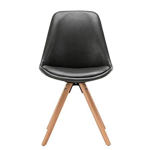 Booding - Set di 2 sedie per sala da pranzo, imbottite, per soggiorno, grigio