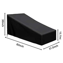 shajiahao Copertura per Sdraio,Copertura Impermeabile per Sdraio,410D Oxford Copertura per mobili da Giardino con Materiale,81,9 * 30 * 31,1/16.1inch