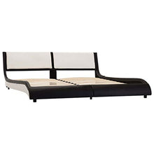 SKM Giroletto Nero e Bianco in Similpelle 160x200 cm (38.2kg) Nero-0345