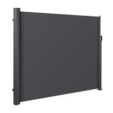 MVPOWER Tenda Laterale, 300 cm x 180 cm Tenda da Sole Laterale, Tenda da Esterni per Privacy, Tenda a Scorrimento Laterale per Protezione da Sole da Giardino/Balcone /Terrazzo,Nero
