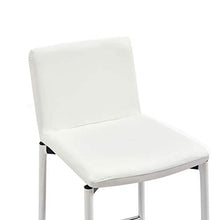 Tidyard Set 3 pz da Bar, Set Tavolino Bar, Set Bar per la Casa, Set di Mobili da Balcone, Set di Mobili per Cucina, Set Tavolo Quadrato e 2 Sedie da Bar Alti in Similpelle Bianco