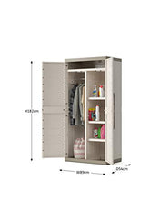 Keter Armadio Excellence XL Portascope con Appendiabiti, Beige, 89 x 54 x 182 Centimetri