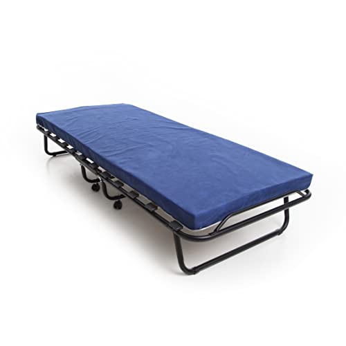 DOLCI SOGNI Brandina Pieghevole con Materasso Pieghevole Singolo 80x190, Letto Singolo Pieghevole con Materasso Waterfoam, Spessore 8 cm, Letto Pieghevole 100% Made in Italy