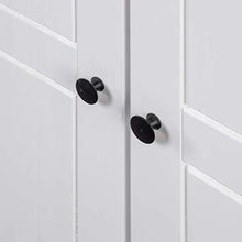 GOTOTOP Guardaroba Bianco 80x50x171,5 cm Pino Panama massiccio,Armadio Camera da Letto con 2 scomparti e un'asta sospesa
