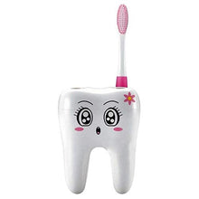 Portaspazzolino a forma di denti a 4 fori con supporto per spazzolini, portaspazzole, mensola per rasatura, rasoio per bagno, 2 pezzi