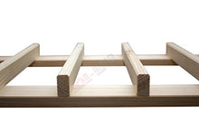 Lenmar - Portabottiglie in legno per 91 bottiglie + ripiano in legno massiccio 5-3
