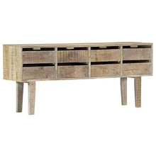 vidaXL Massello di Mango Credenza Rustica con 8 Cassetti Armadietto Decorativa Robusta Stabile Mobiletto Madia Cassettiera in MDF