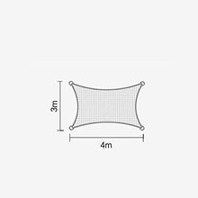 YS Telo Parasole Multiuso per Esterni 3 * 4M Tenda Parasole per Vela (Più Colori) - Sono Esclusi i Blocchi Uv per Patio e Pali Di Fissaggio per Esterni,Verde Scuro