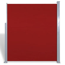 Tidyard Tenda da Sole Laterale Retrattile, Tenda da Sole Laterale, Tendalino Laterale per Patio Terrazzo 160 x 300 cm Rosso
