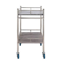 Carrello Medico, Doppio Carrello per Attrezzatura Medica da Laboratorio in Acciaio Inossidabile, Protezione di Bellezza in Un Pezzo Installazione Gratuita