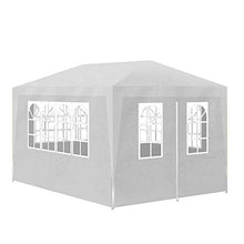Wakects Gazebo da Giardino, 3x4 m Tenda per Feste Tendone per Feste Gazebo Impermeabile Protezione UV Tenda Giardino Sagre Eventi Mercati Esterno, Bianco