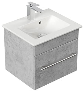 Mobile bagno con lavabo Villeroy & Boch Venticello 50cm grigio cemento