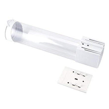 DOBO Porta Bicchieri in plastica Rigida da Parete Dispenser Tazze di plastica Due modalità di Fissaggio a Slitta su Piastra Adesiva Compresa o con Viti