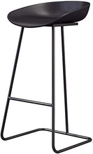 WANGFENG Sgabelli Sgabello da Bar per La Colazione con Gambe in Metallo Nero per Sgabello da Cucina, Semplice Design Moderno in Ferro - Carico Massimo 200 kg
