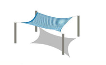 CXF Rete ombreggiante, Paralume in Tessuto Parasole Panno Bordo Nastrate con Occhielli Sole 90% -95% Protezione UV Resistente tonalità della Maglia Tarp (Size : 5x5m)