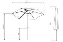 SORARA Ombrellone da Giardino, Sabbia, ø 300 CM