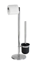WENKO Parus Piantana Portarotolo e Scopino WC, Acciaio Inossidabile & 15148100 Piantana Portasalviette Exclusif - 3 Bracci Mobili, Acciaio, 48.5 x 90 x 28.5 cm, Cromo