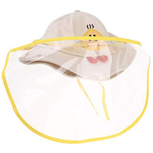 TOYANDONA Bambini Visiera Cappello Trasparente Visiera Copricapo Protezione per Il Viso Protezione per Il Viso Anti Sputo Anti Fog Cappello Visiera per Cucina per Bambini Forniture per Esterni (Beige)