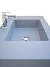 Yellowshop - Lavabo Sospeso In Marmoresina Grigio Bugnato Top Integrato Pietra Arredo Bagno (Cm 100 x 50)