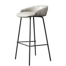 Sgabello Da Bar 29 Inch Cucina Colazione Sgabello, Bar Sgabello con Cuoio sedile imbottito Sedia da pranzo for la cucina |Pub |Caffetteria Patio Sgabello Alto Black Metal Leg Max.carico 400lb