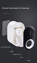 Tisi Dispenser Dentifricio Automatico Squeezer Dispenser per Bambini e Adulti Famiglia Doccia, è Montaggio a Parete Accessori Bagno con Super Sticky Ventosa (Nero)