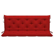 vidaXL Cuscino per Dondolo Rosso 150 cm in Tessuto