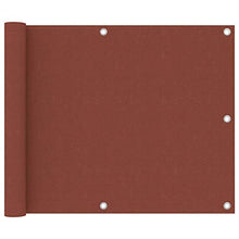 vidaXL Paravento da Balcone Terracotta 75x300 cm Tessuto Oxford