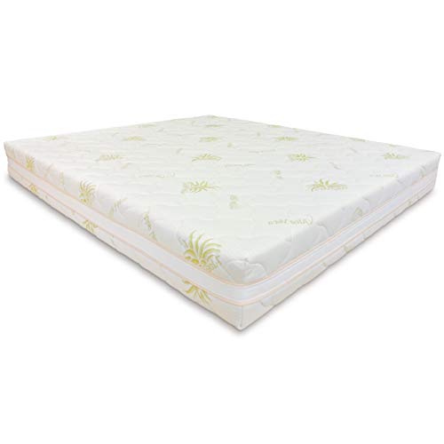Baldiflex Emporio Materasso Matrimoniale Molle Insacchettate 700 Molle, Fodera Aloe Vera, 160x200cm Altezza 22 cm