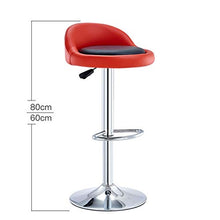 LF- Bar Stool Bar Stool Moda Creativa Bar Chair Casa Schienale Alto Seggiovia Bar Stool Rotante ad Alta Sgabello Sgabello Colazione Ristorante Ascensore Sgabello semplicità (Color : White+Pink)