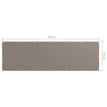 vidaXL Paravento da Balcone Talpa 90x300 cm Tessuto Oxford