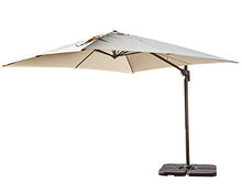 TheGoodGarden Ombrellone da Giardino Quadrato inclinabile 3x3 in Alluminio Ravello