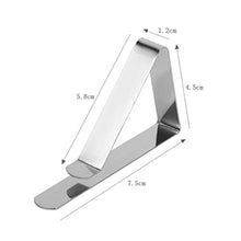Clip per tovaglia, Regolazione della Copertura del Tavolo in Acciaio Inossidabile Morsetti per Gonna, Supporti per tovaglie - Accessori da Giardino per Barbecue da Picnic per Feste di Matrimonio (12)