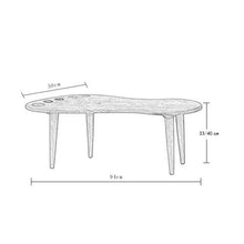 TONG HXF- Piccolo tavolino in Gomma Legno arredo Decorato Soggiorno Balcone casa e Tavolo da Ufficio Durevole (Size : 94 * 50 * 33cm)