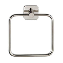 WENKO Anello per asciugamani Mezzano - Portasalviette, Acciaio inossidabile, 16 x 18 x 5.5 cm, Lucido
