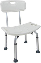 GNLIAN HUAHUA Sedili da Doccia Sgabelli Sgabello Bianco Comfort Schienale Bath Chair Anziani/disabili/Incinta Regolabile in Lega di Alluminio da Bagno Sgabello Antiscivolo Presidente Max.136kg