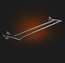 Portasciugamani Cremagliere doppie in acciaio inox 304 Specchio quadrato in acciaio inox lucido allungabile porta salviette Appendiabiti da bagno (dimensioni : 30cm)