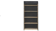 Hanper - Armadio in tessuto a 4 strati, per campeggio, con asta appendiabiti, 79 x 40 x 170 cm