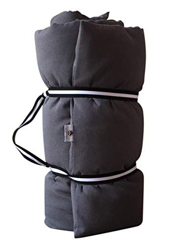 Futon pieghevole 65 x 200 x 8 (NERO)