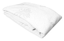 Coprimaterasso Aloe Vera con Elastico perimetrale e Angoli, Tessuto Jacquard Bielastico, in diverse misure e colori (bianco, Matrimoniale)