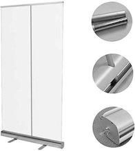 Topniu. (Uso nel business) Roll Up Banner 40x80inch (1000x2000mm) Rullo Tirare il rullo Banner trasparente con sacchetto di stoccaggio, PVC Partizione di igiene di distanziamento sociale per starnuto