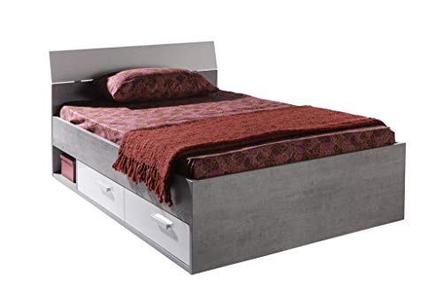 Composad SRL Letto, Legno, Bianco, a_Una_Piazza