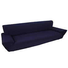 Copridivano A 4 Posti Lounge, Tratto Pieno Fodera Elastico, 7 Colori Solidi Opzione (Colore : Deep Blue)