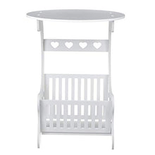 Maoviwq, comodino rotondo con cestello portaoggetti per computer portatile, comodino per divano letto, comodino, libreria, per casa, ufficio, soggiorno, camera da letto, corridoio