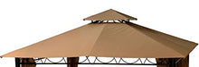 Top Telo Copertura per Gazebo Ricambio 3x3mt con Airvent aggancio spigoli Solo Telo