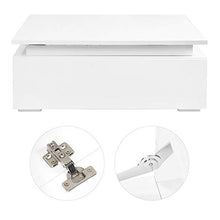 Tavolo da Comodino Moderno Gloss Gloss RGB LED Camice da Comodino Rettangolare Tavolo da tè Rettangolare con Stoccaggio Drawer220V