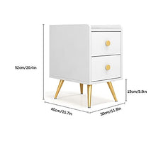 LICHUAN Nordico Luce del Comodino di Lusso di Lusso Moderno Piccolo Appartamento per Camera da Letto Semplice Cabinet Comodino Mini Armadio (Bianco)